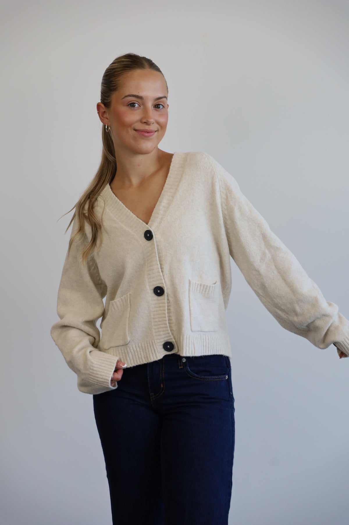 silver jeans - large