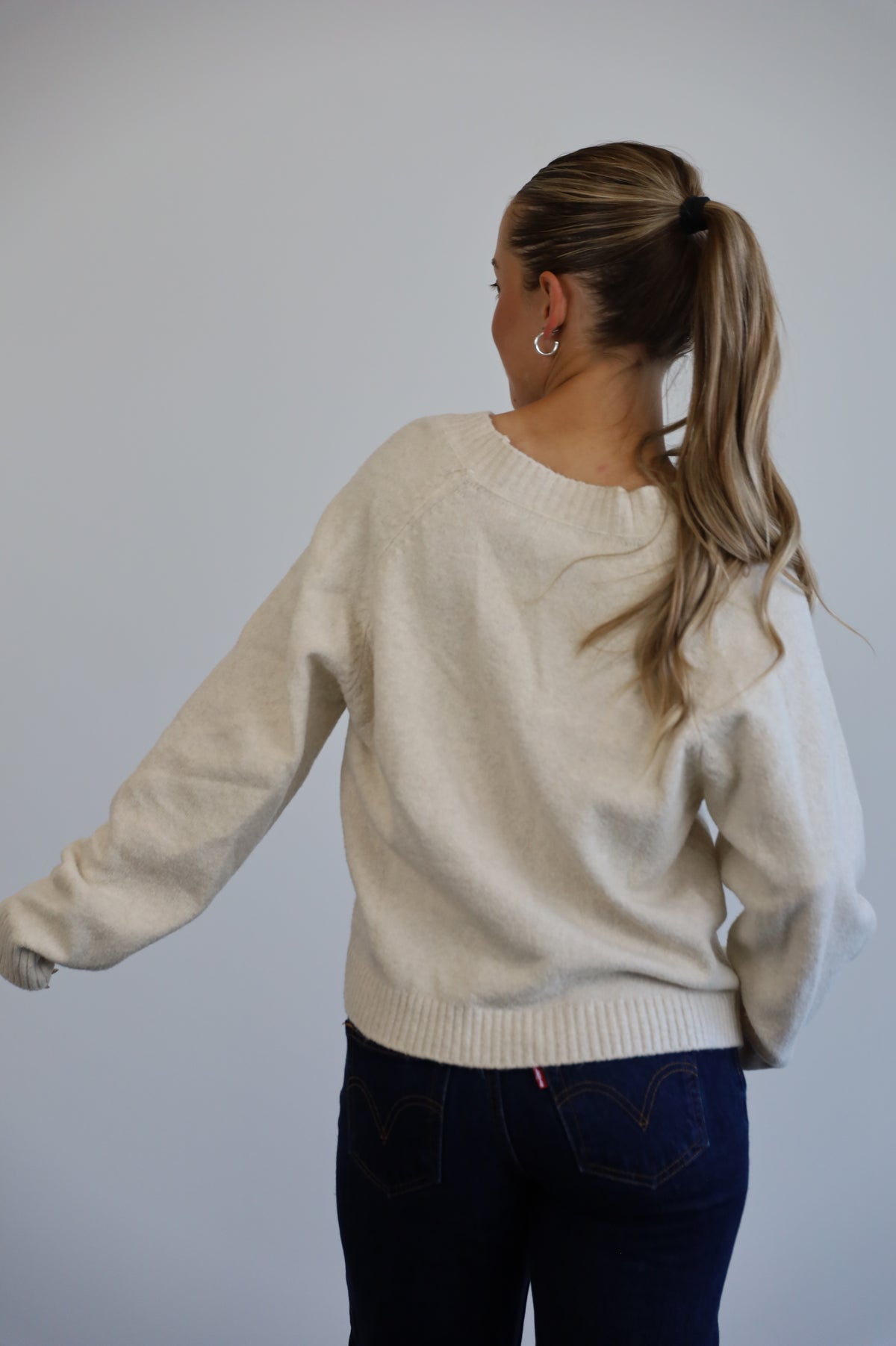 silver jeans - large